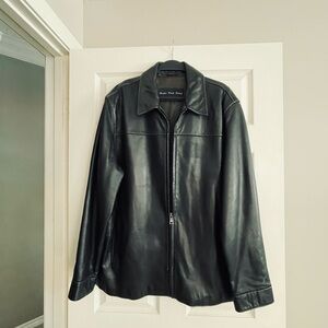 Marc New York Chocolate Brown Leather Jacket